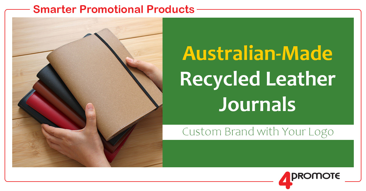 Custom Branded Australian-Made Recycled Leather Journals