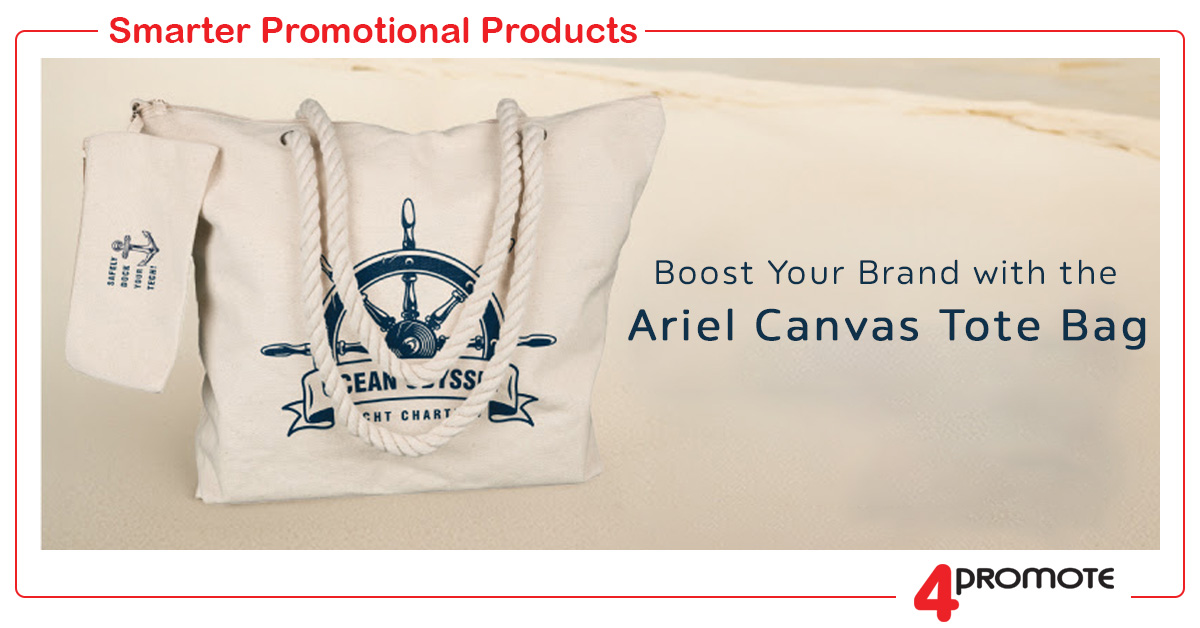 Custom Branded Ariel Canvas Tote Bag