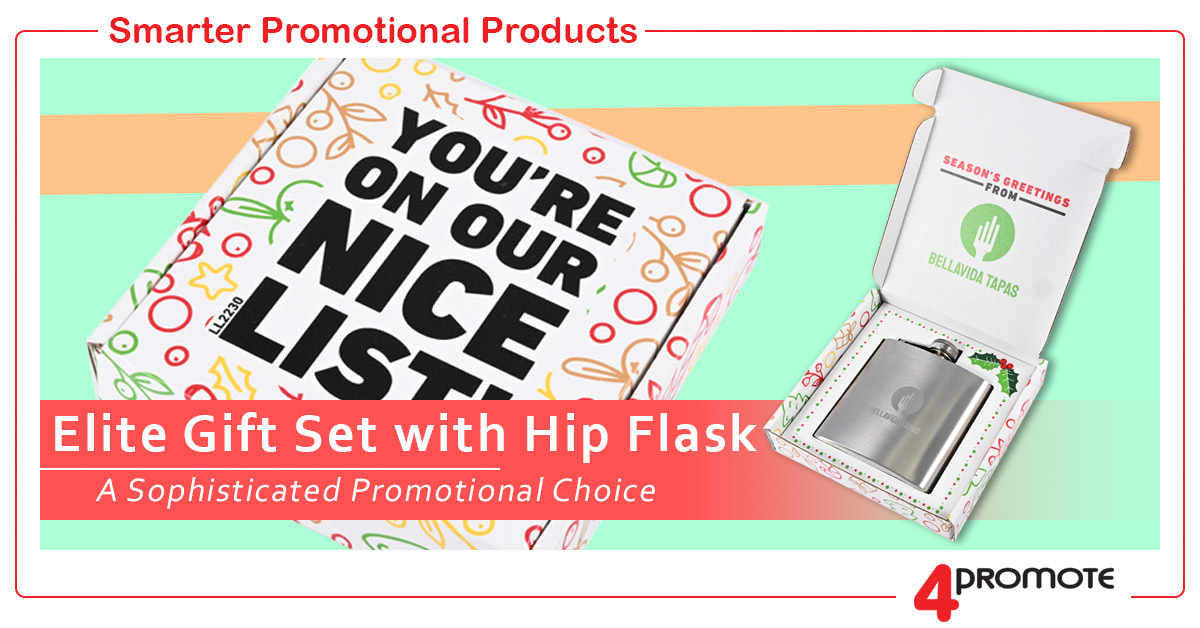 Custom Branded Hip Flask Gift Set