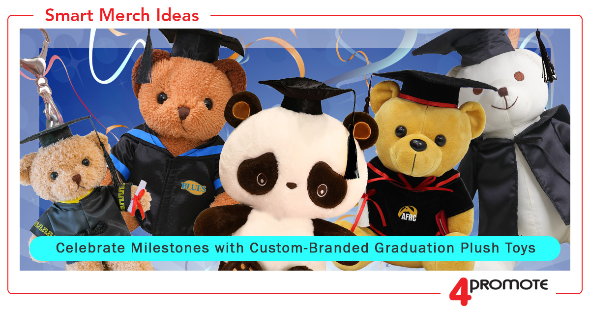 Custom Branded Graduation Bear Plush Toys