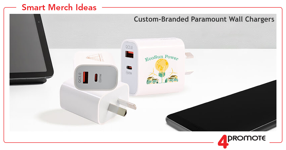 Custom Branded Paramount Wall Chargers