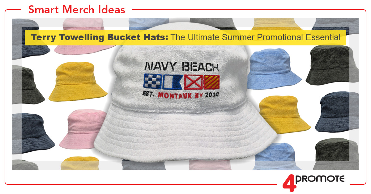 Custom Branded Terry Towelling Bucket Hats