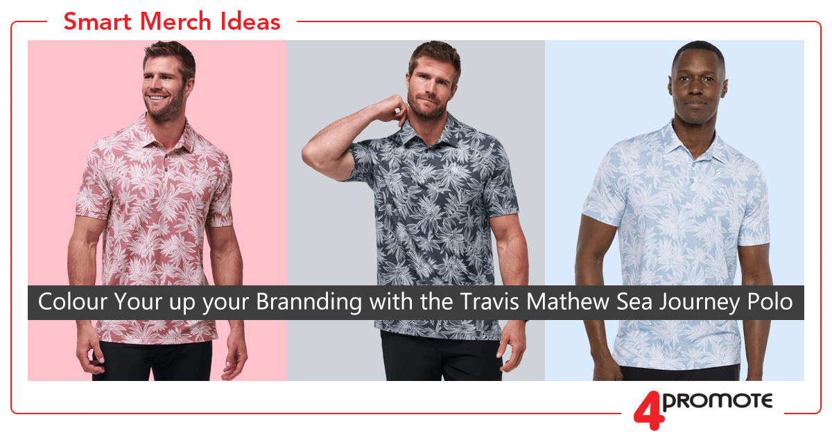 Custom Branded Travis Mathew Sea Journal Polo