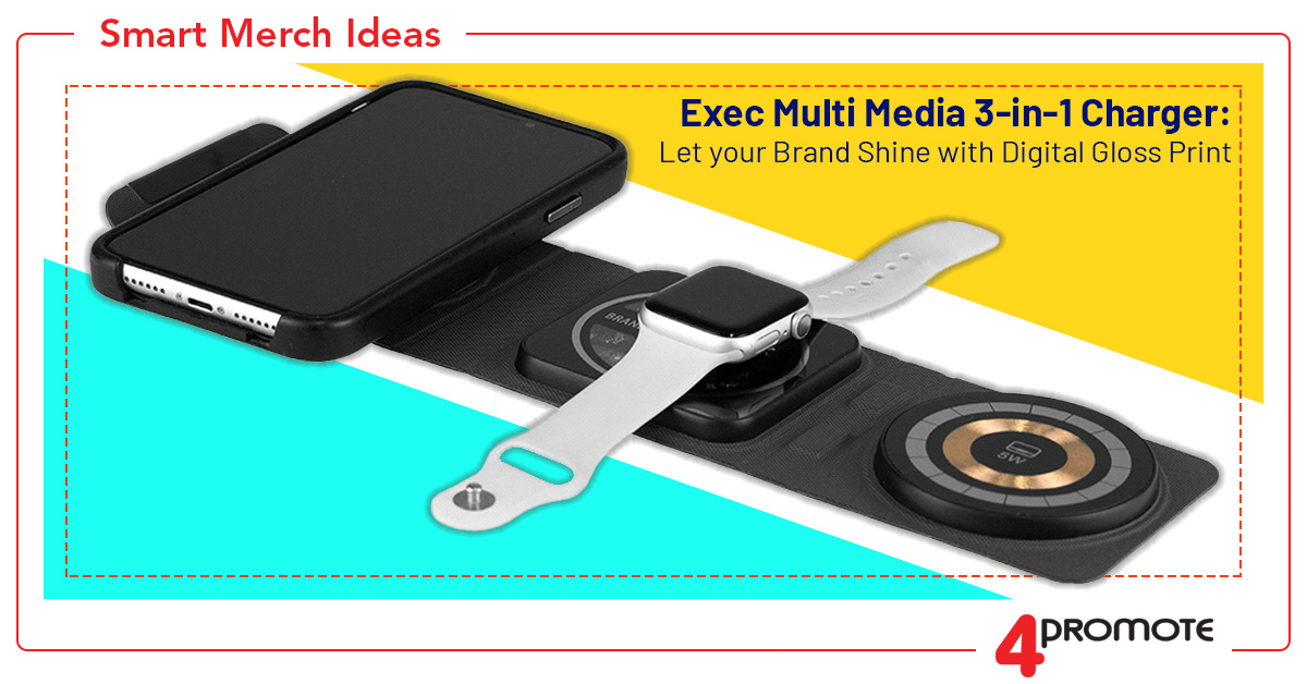 Custom Branded Exec Multi Media 3-in-1 Charger