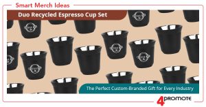 Custom Branded Duo Recycled Espresso Cup Set