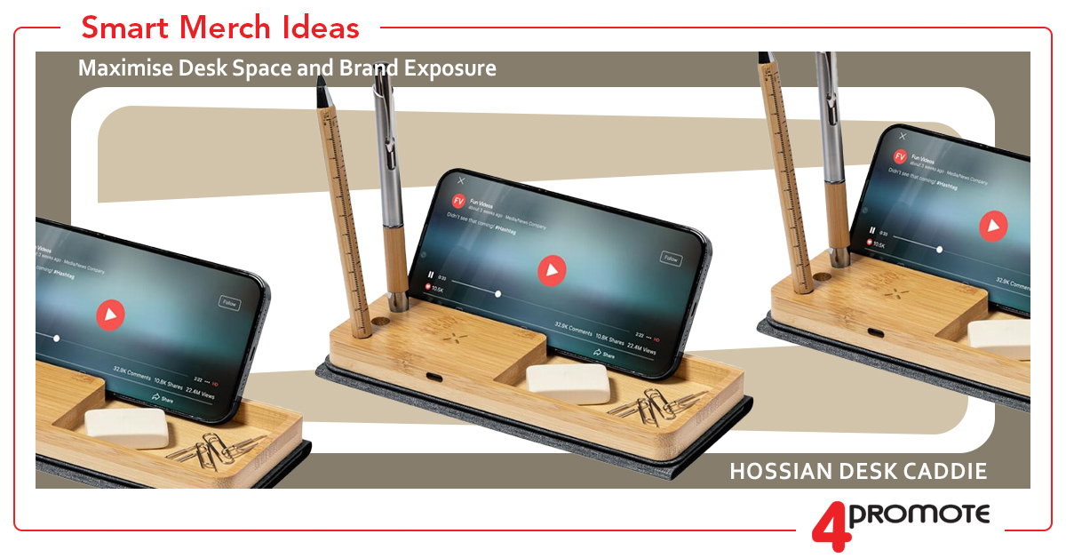 Custom Branded Hossian Desk Caddies