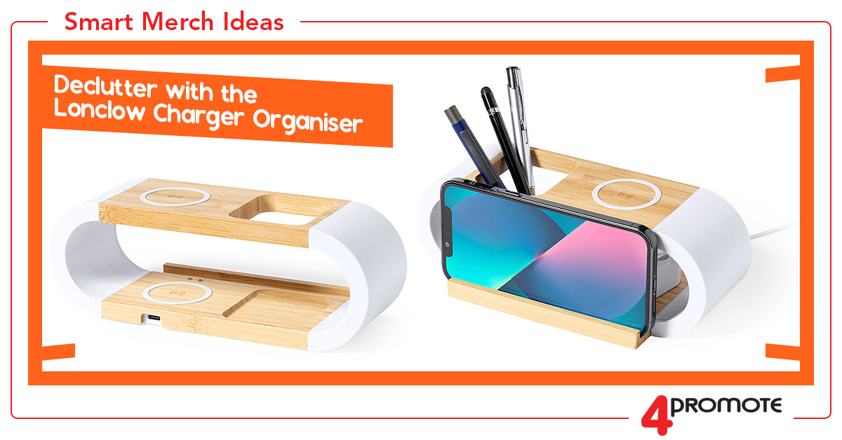 Custom Branded Lonclow Wireless Charger Desk Organiser